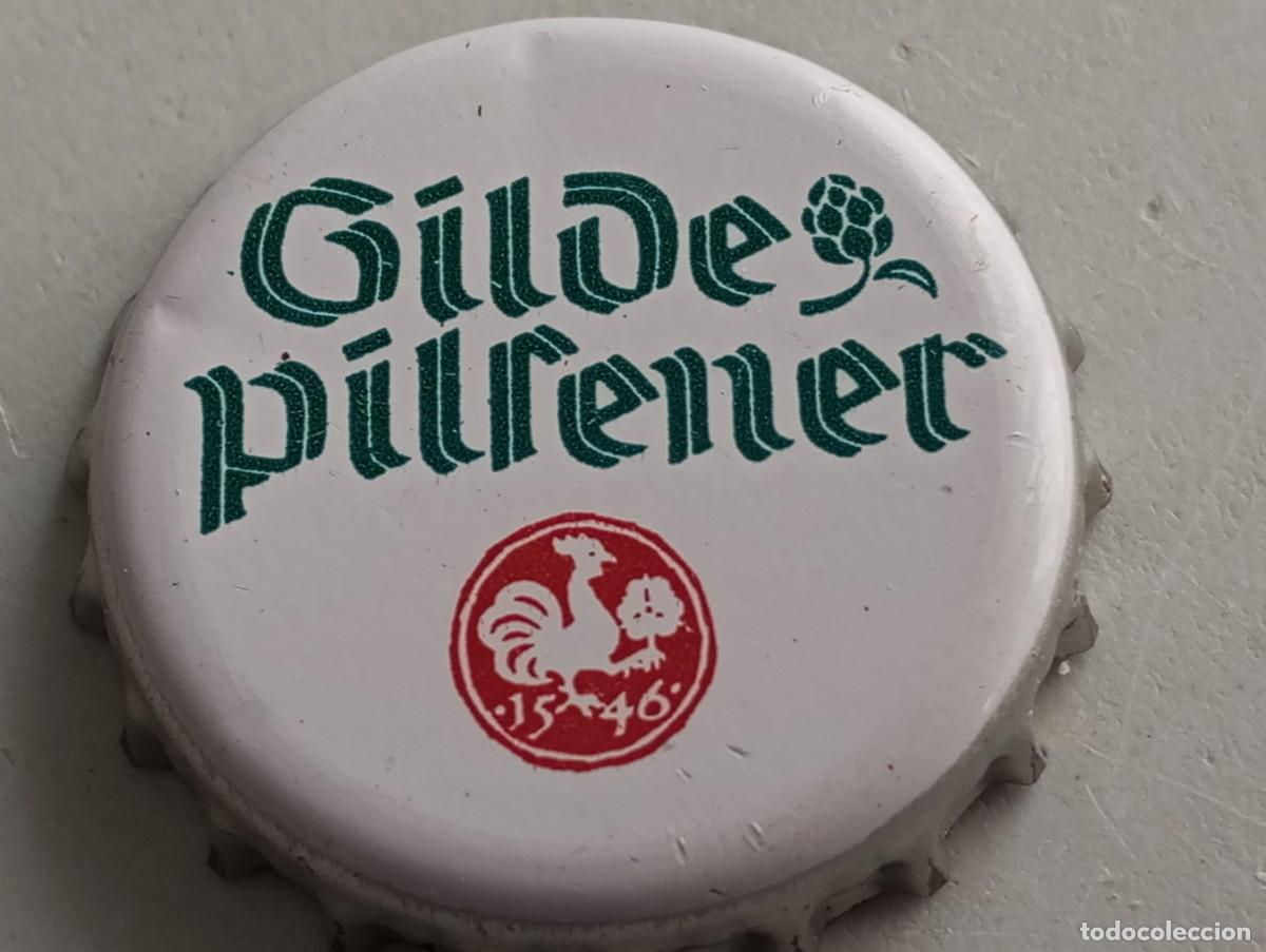 Coleccionismo de cervezas: Chapa tap&oacute;n corona de la cerveza alemana GILDE PILSENER 1546