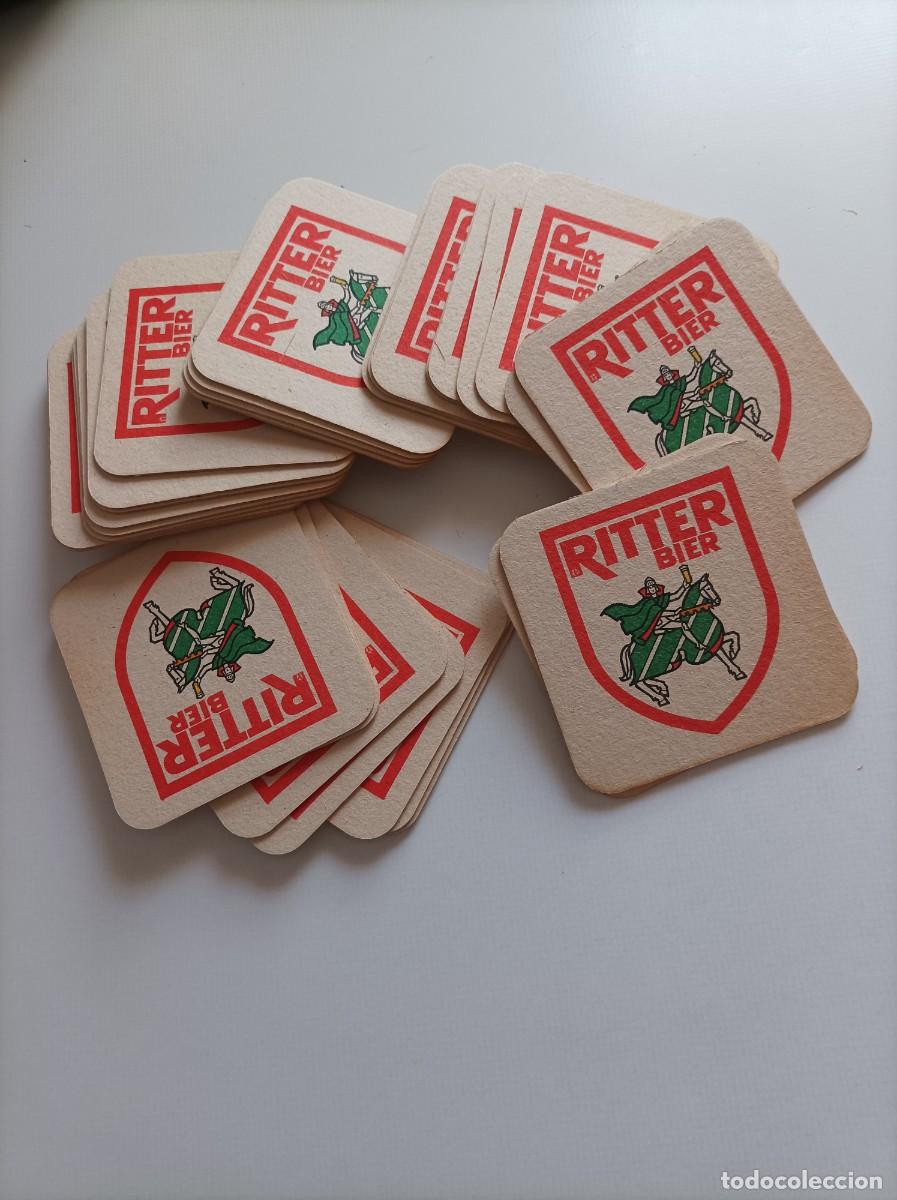 Coleccionismo de cervezas: Lote Posavasos Ritter Bier. Dortmunder. - Foto 1