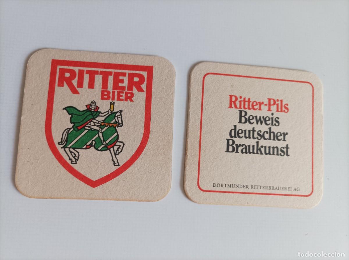 Coleccionismo de cervezas: Lote Posavasos Ritter Bier. Dortmunder. - Foto 2