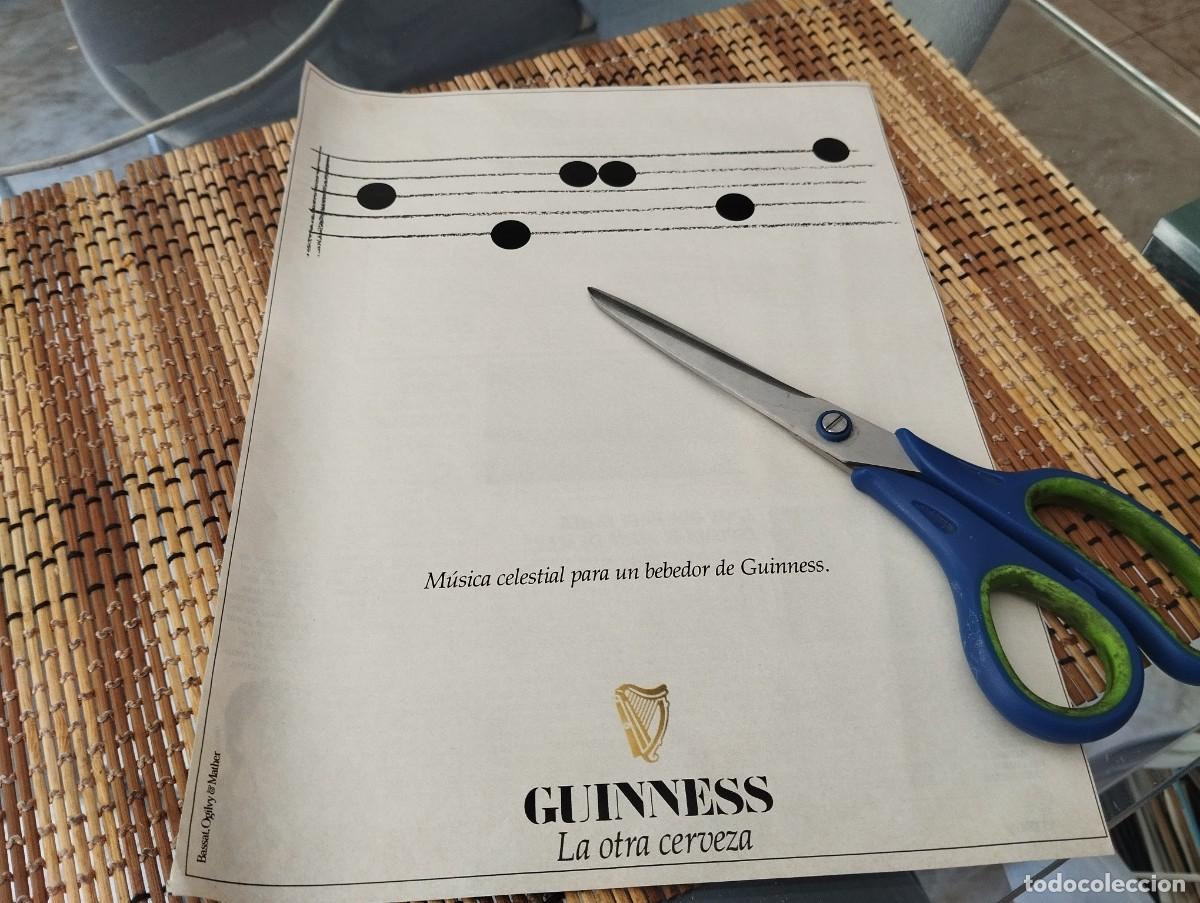 Coleccionismo de cervezas: CERVEZA GUINNESS ANUNCIO PUBLICIDAD REVISTA 1990 BONITO PARA ENMARCAR