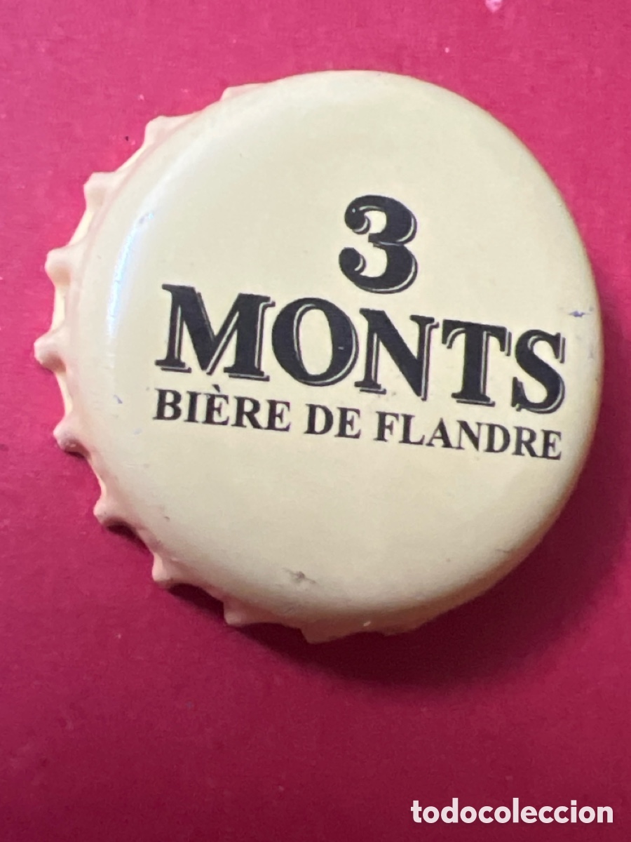Coleccionismo de cervezas: T4/X52/L6. CHAPA CERVEZA - 3 monts bi&egrave;re de flandre