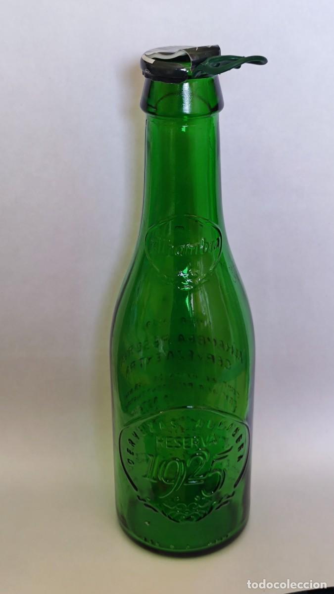Collectable Beer: BOTELLA CERVEZA VACIA CON TAPON - ALHAMBRA RESERVA 1925 - LA MINI DE 1925 - 22,5 CL - 200gr