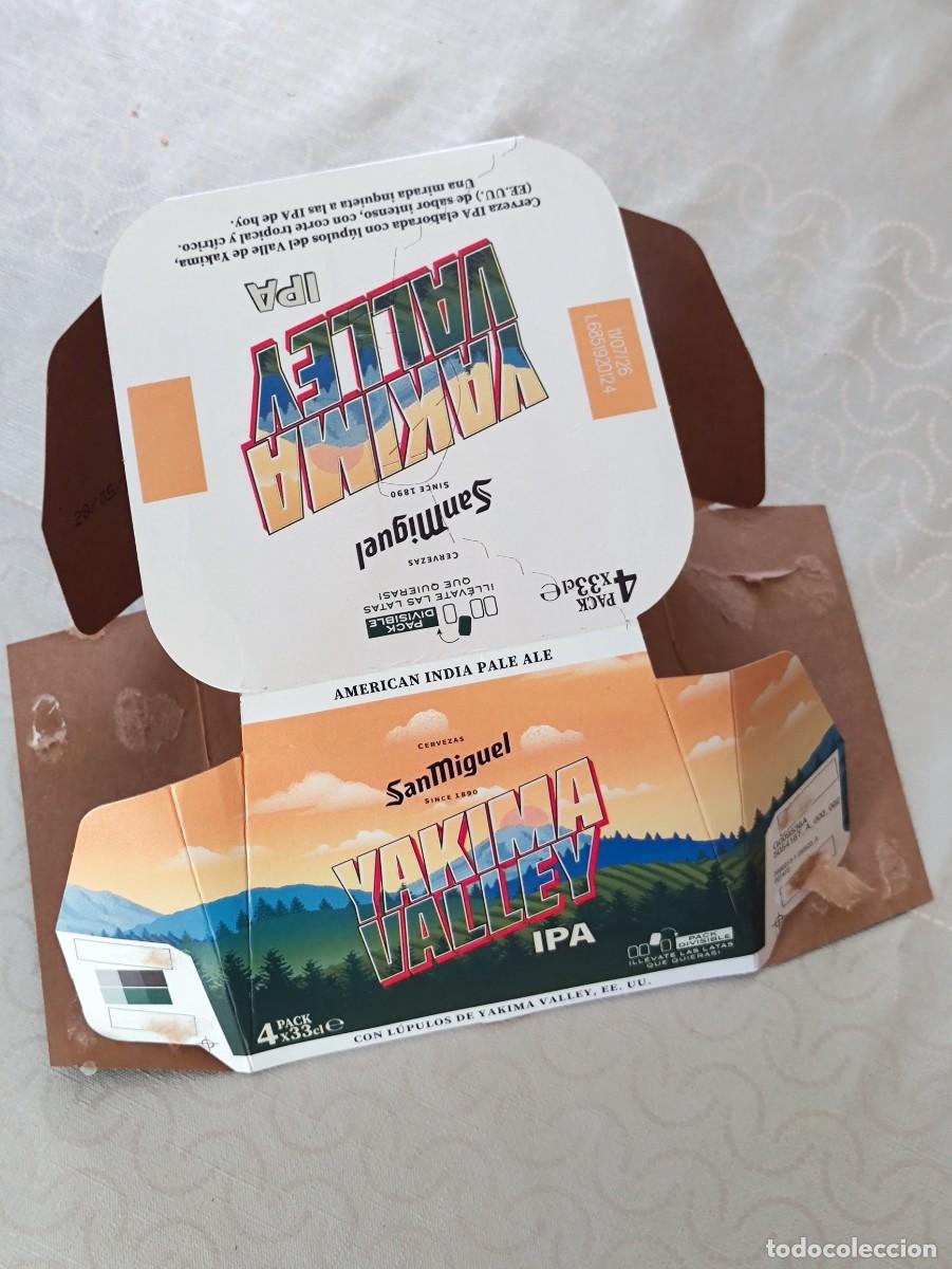 Coleccionismo de cervezas: CARTON PACK 4 - CERVEZA SAN MIGUEL YAKIMA VALLEY - R12570 - 50GR