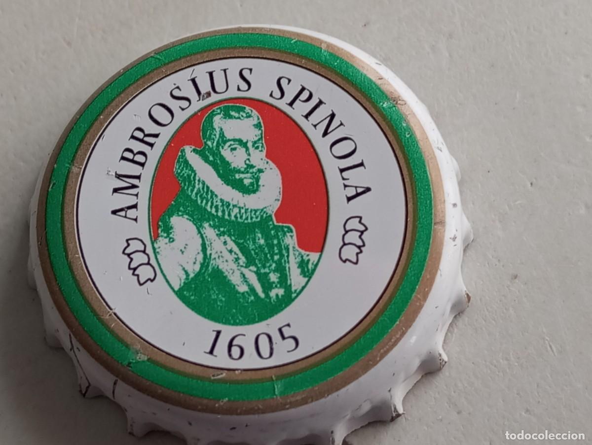 Coleccionismo de cervezas: Chapa tap&oacute;n corona de la bebida alemana AMBROSIUS SPINOLA 1605