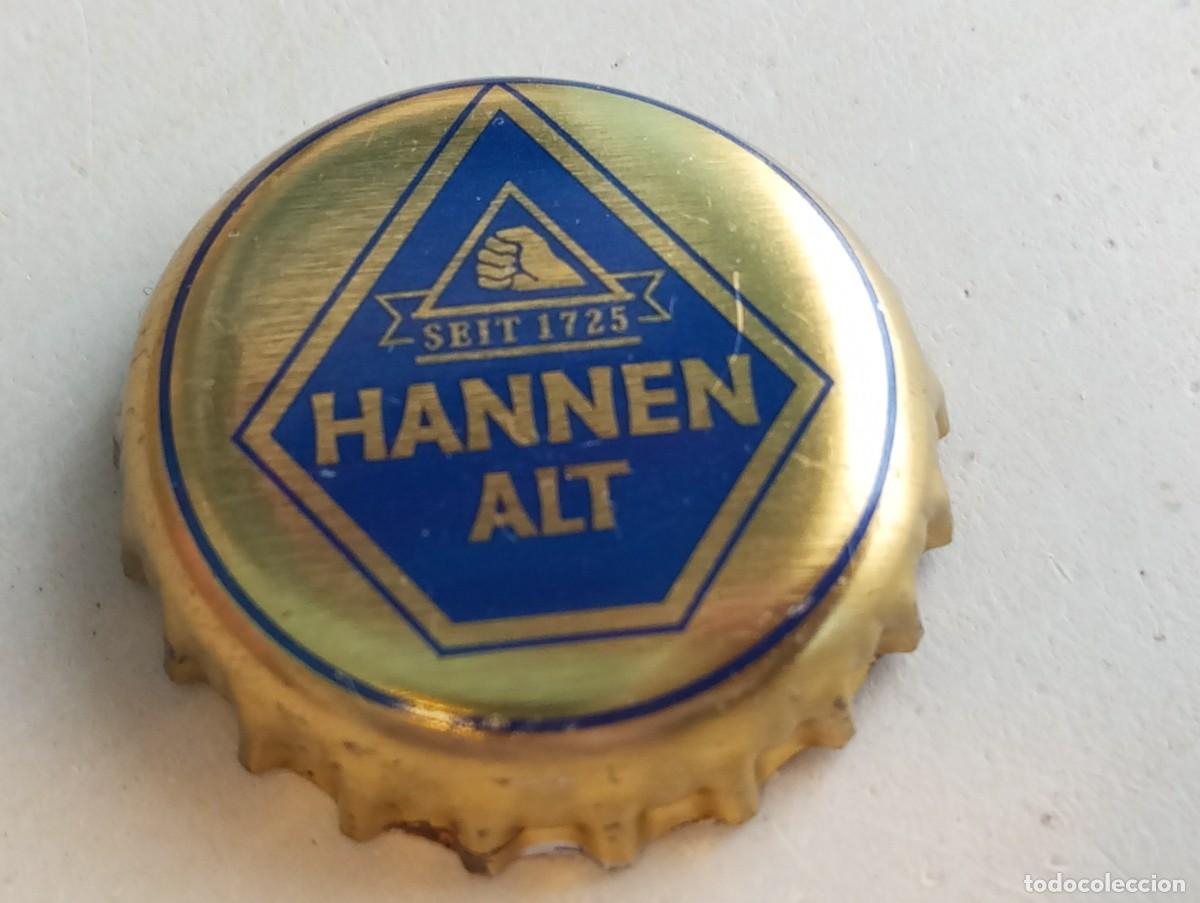 Coleccionismo de cervezas: Chapa tap&oacute;n corona de la bebida alemana HANNEN ALT SEIT 1725