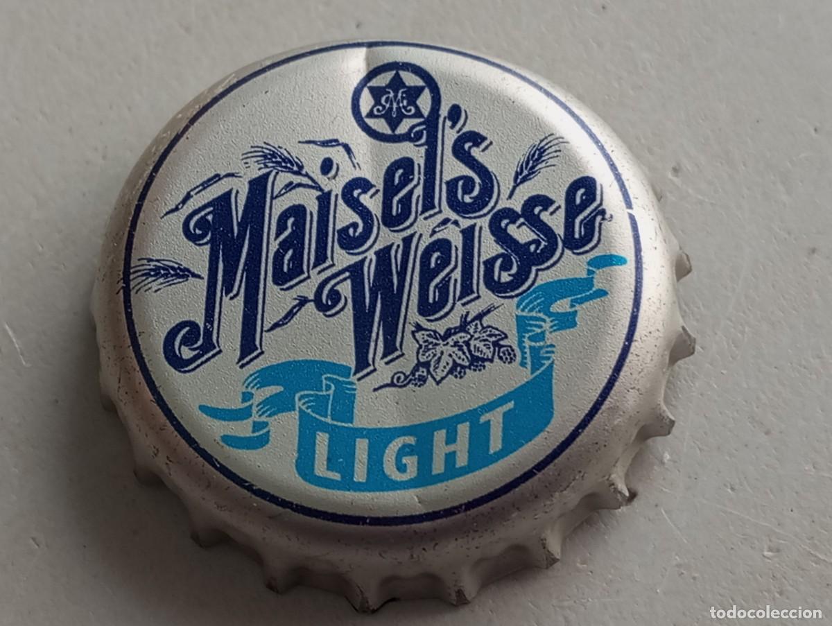Coleccionismo de cervezas: Chapa tap&oacute;n corona de la cerveza alemana MAISEL' WEISSE LIGHT