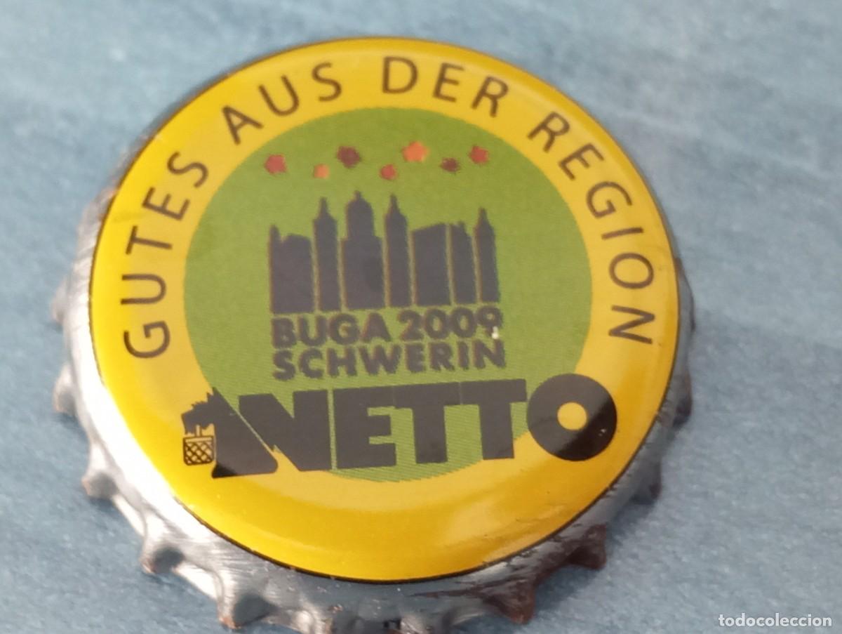 Coleccionismo de cervezas: Chapa tap&oacute;n corona cerveza alemana NETTO BUGA 2009 SCHWERIN GUTES AUS DER REGION (NETTO SUPERMARKT)