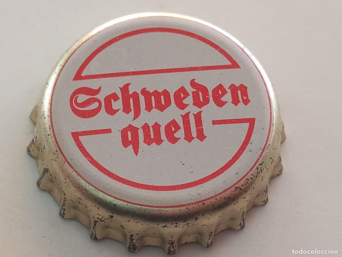 Coleccionismo de cervezas: Chapa tap&oacute;n corona cerveza alemana SCHWEDEN QUELL