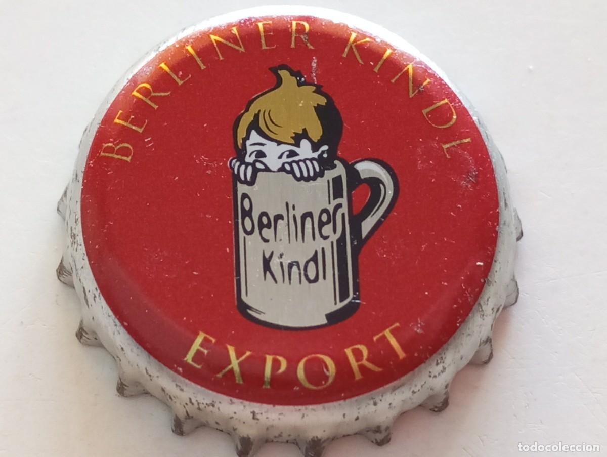 Coleccionismo de cervezas: Chapa tap&oacute;n corona de la cerveza alemana BERLINER KINDL EXPORT