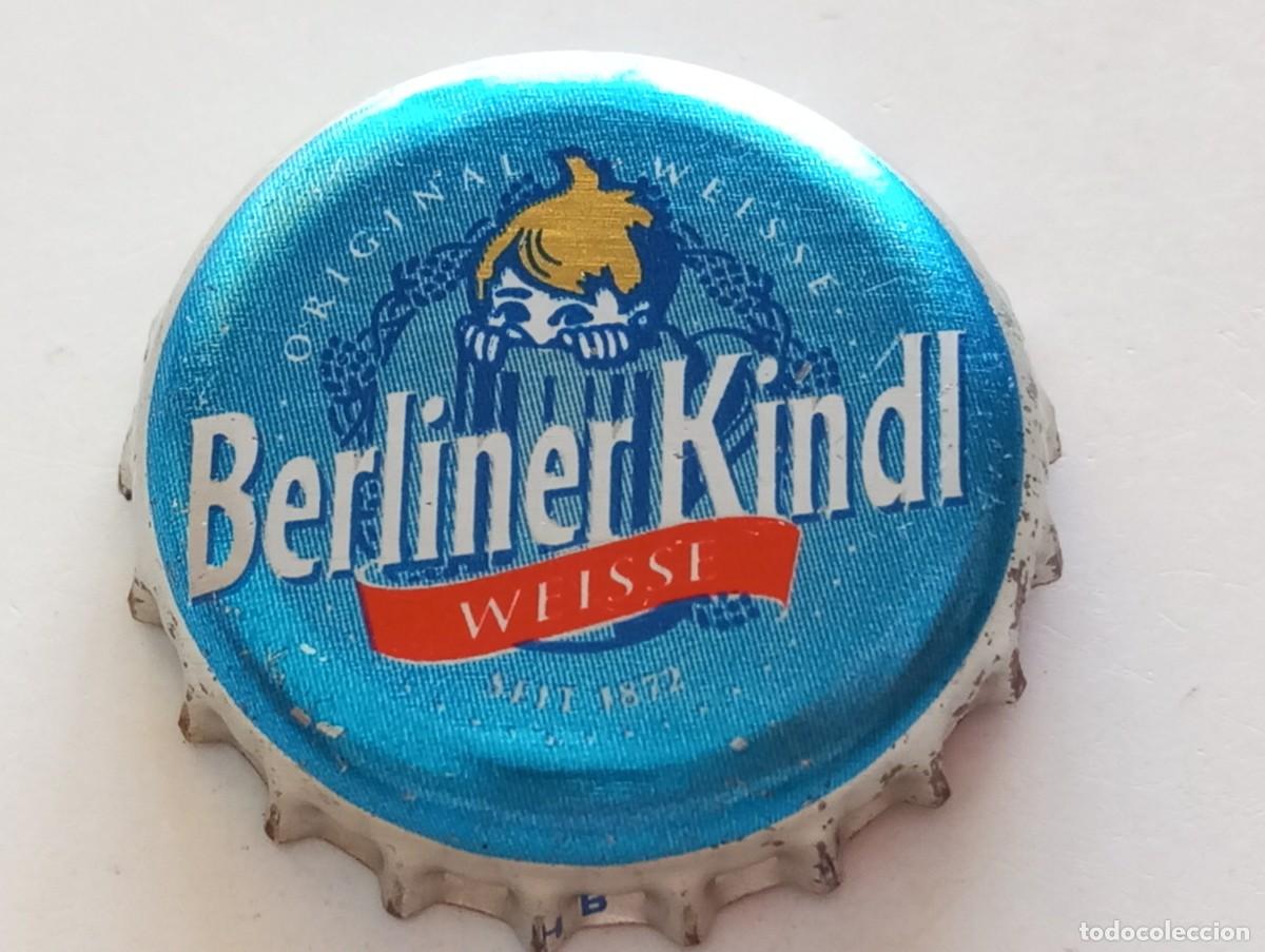 Coleccionismo de cervezas: Chapa tap&oacute;n corona de la cerveza alemana BERLINER KINDL WEISSE ORIGINAL WEISSE SEIT 1872