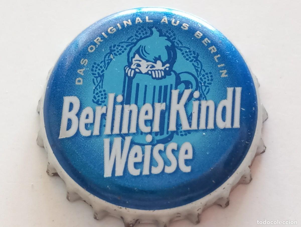 Coleccionismo de cervezas: Chapa tap&oacute;n corona de la cerveza alemana BERLINER KINDL WEISSE DAS ORIGINAL AUS BERLIN