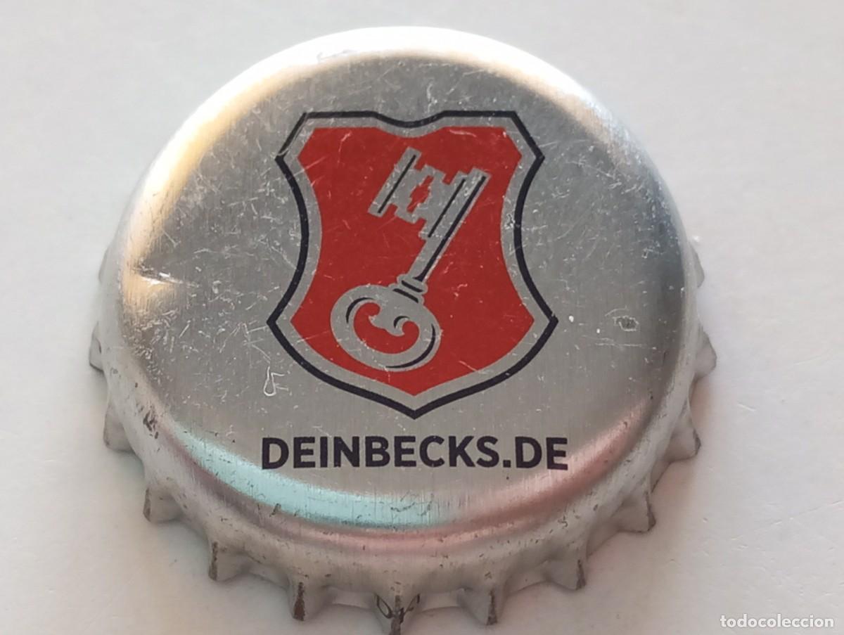 Coleccionismo de cervezas: Chapa tap&oacute;n corona de la cerveza alemana BECK'S - DEINBECKS.DE