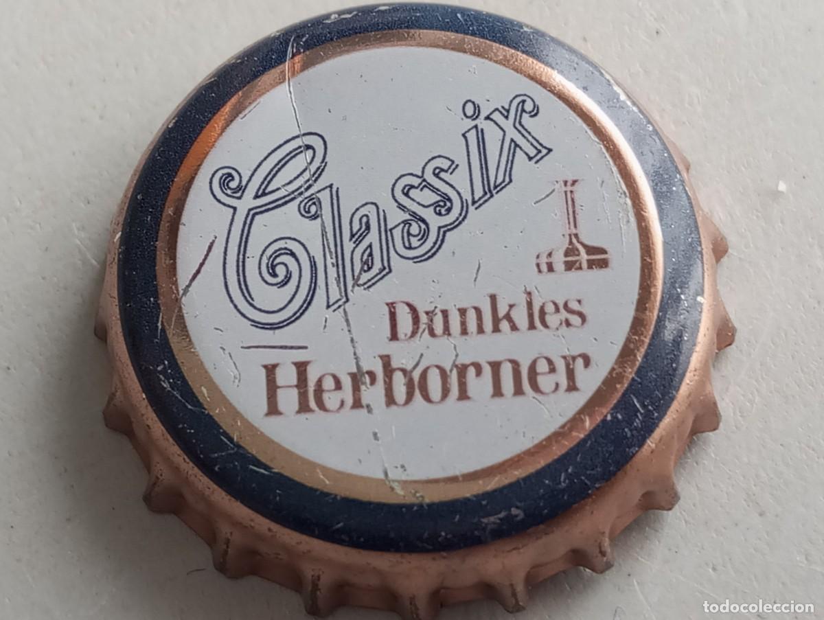 Coleccionismo de cervezas: Chapa tap&oacute;n corona de la cerveza alemana HERBORNER CLASSIX DUNKLES