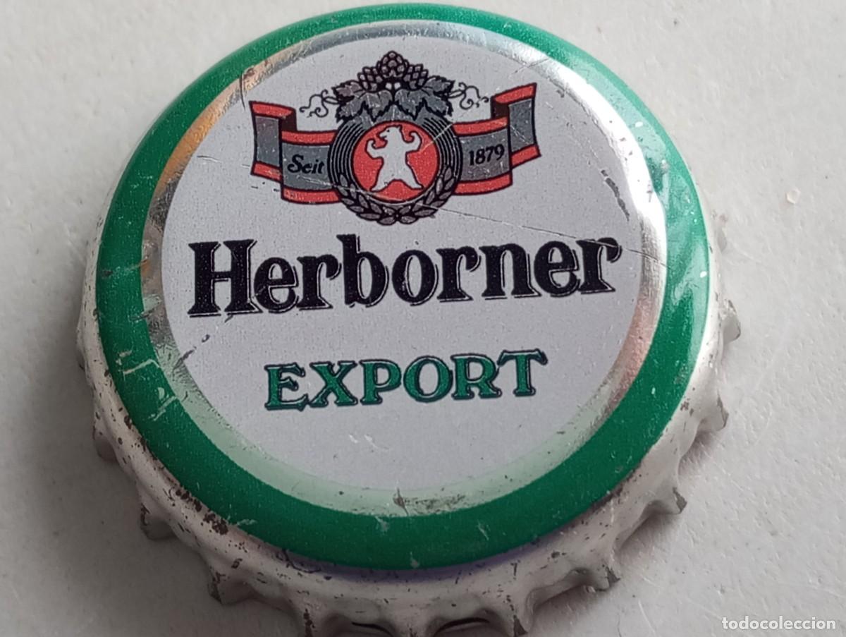 Coleccionismo de cervezas: Chapa tap&oacute;n corona de la cerveza alemana HERBORNER EXPORT SEIT 1879