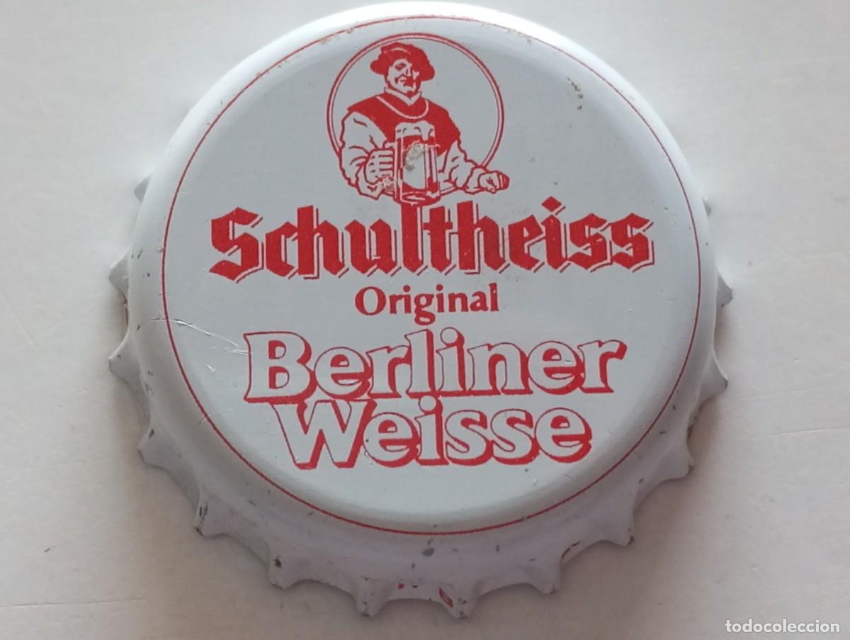 Coleccionismo de cervezas: Chapa tap&oacute;n corona de la cerveza alemana SCHULTHEISS ORIGINAL BERLINER WEISSE
