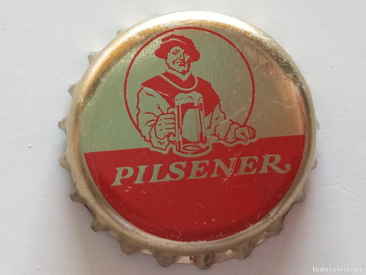 Coleccionismo de cervezas: Chapa tap&oacute;n corona de la cerveza alemana SCHULTHEISS PILSENER