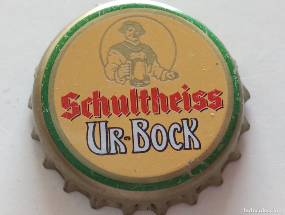 Coleccionismo de cervezas: Chapa tap&oacute;n corona de la cerveza alemana SCHULTHEISS UR-BOCK