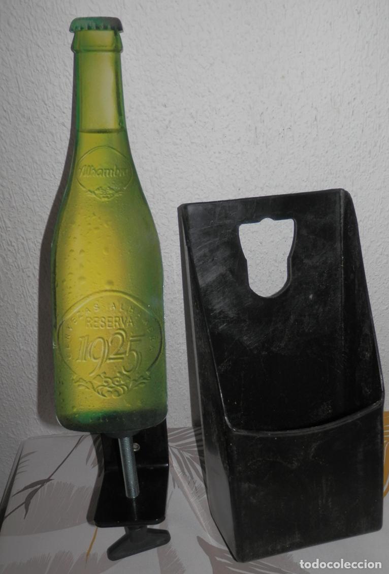 Coleccionismo de cervezas: ABREBOTELLAS DE BARRA DE LA CERVEZA DE LA ALHAMBRA