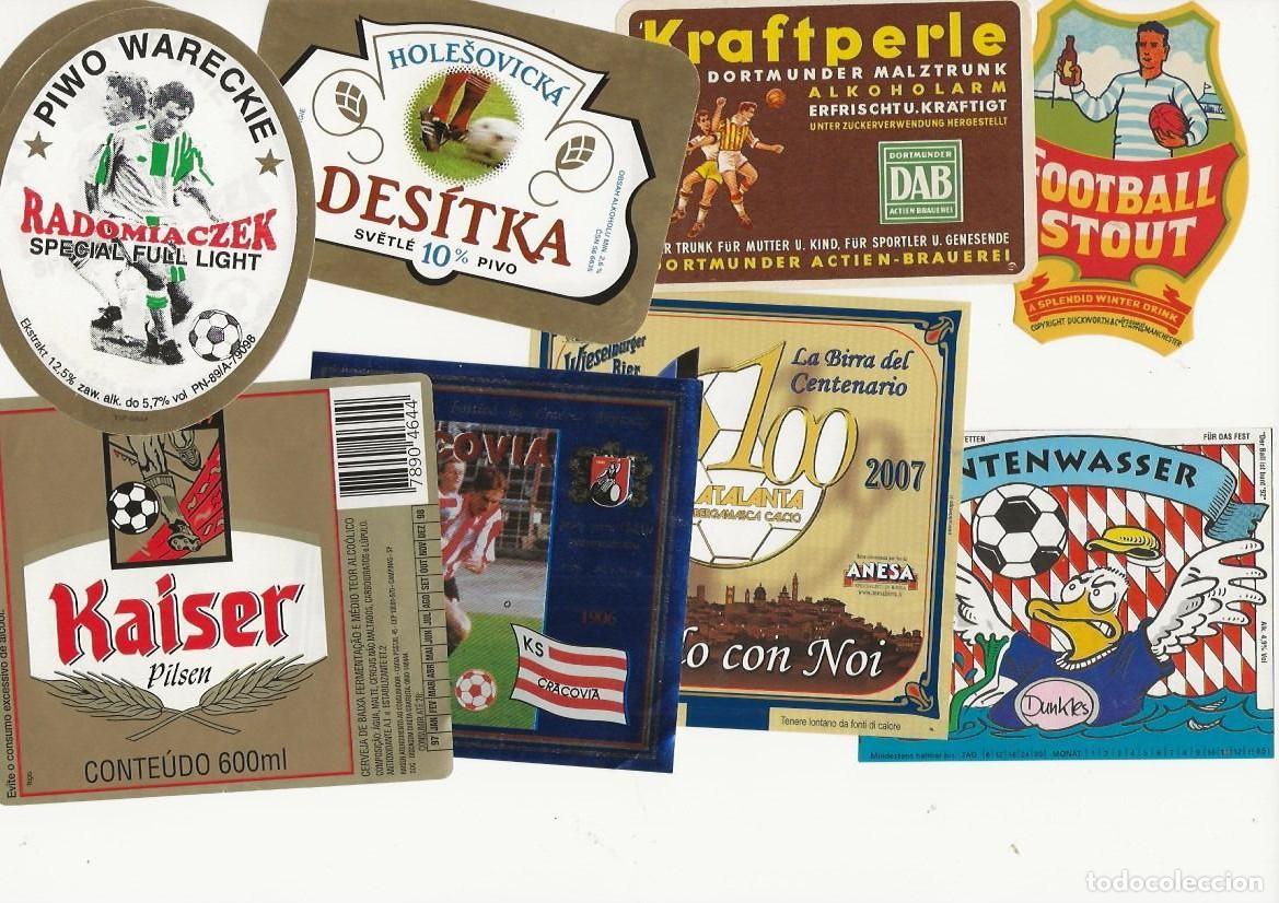 Coleccionismo de cervezas: LOTE TEMATICO : FUTBOL