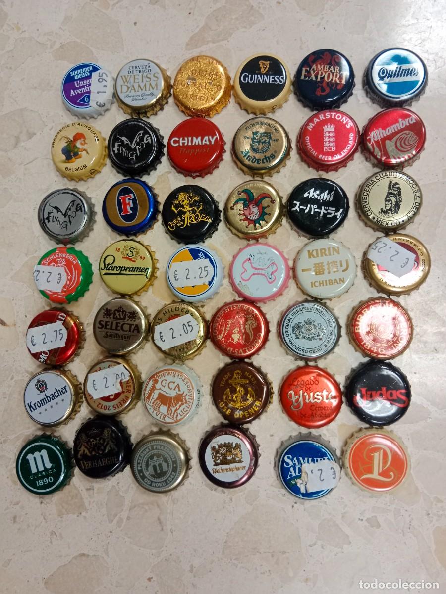 Sammeln von Brauereiartikeln: LOTE 5 DE 30 CHAPAS TAPON CORONA CAPSULA DE BOTELLAS DE CERVEZA INTERNACIONAL
