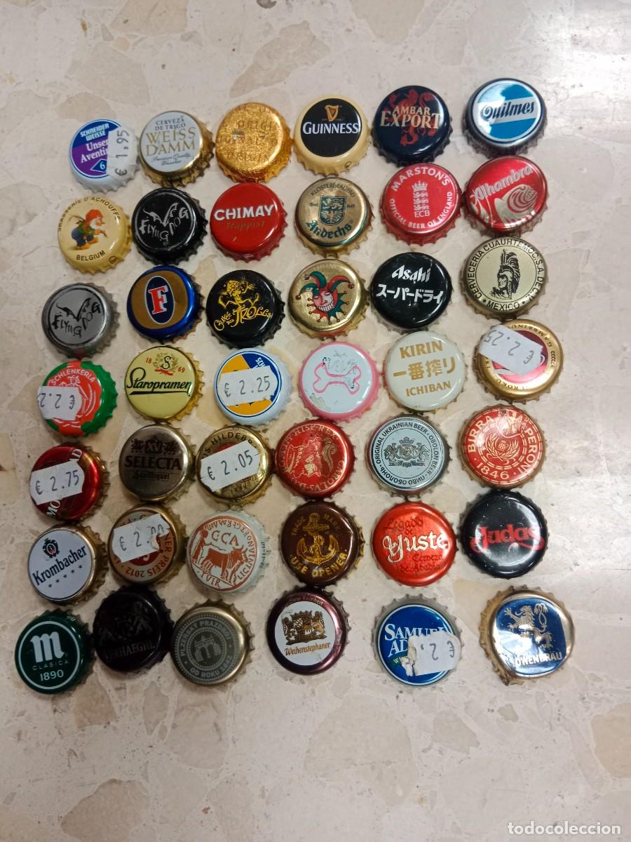 Sammeln von Brauereiartikeln: LOTE 6 DE 42 CHAPAS TAPON CORONA CAPSULA DE BOTELLAS DE CERVEZA INTERNACIONAL