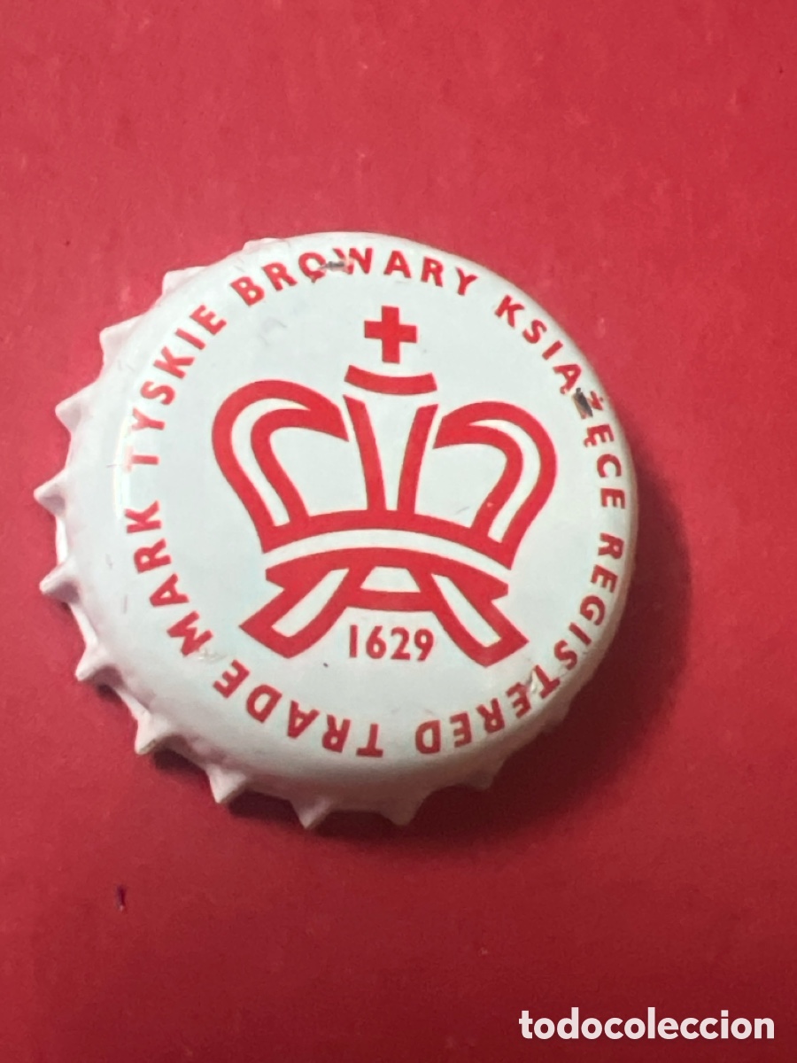 Coleccionismo de cervezas: T4/X70/G6. Chapa Kronkorken Caps Tappi Cerveza Tyskie 1629. Polonia