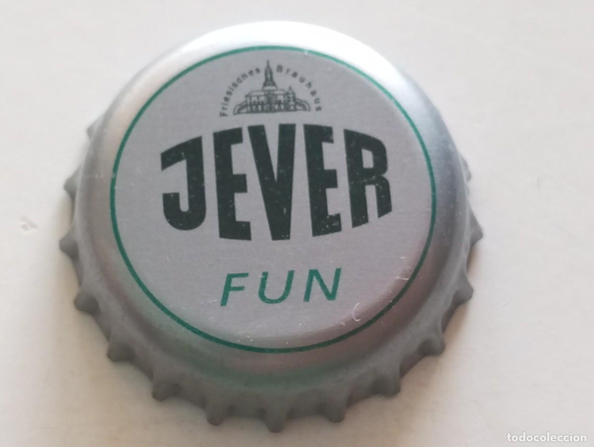 Collezionismo di birre: Chapa tap&oacute;n corona de la cerveza alemana JEVER FUN