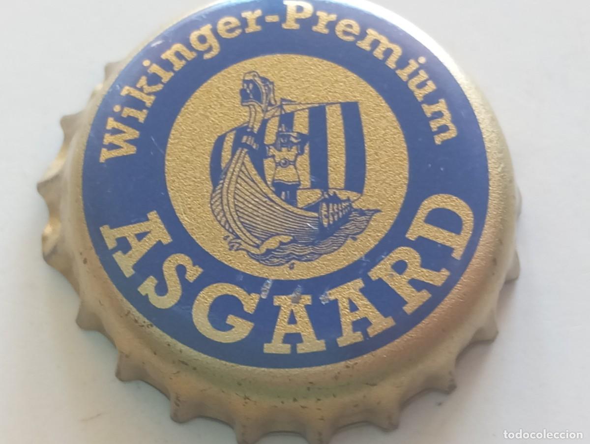 Collezionismo di birre: Chapa tap&oacute;n corona de la cerveza alemana ASGAARD WIKINGER-PREMIUM