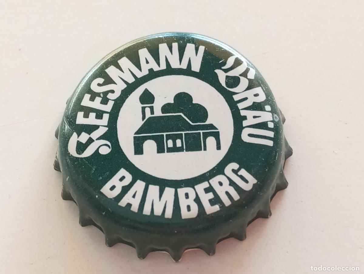 Collezionismo di birre: Chapa tap&oacute;n corona de la cerveza alemana KEESMANN BR&Auml;U - BAMBERG