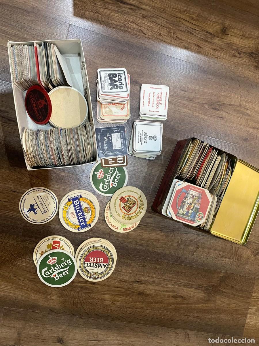 Coleccionismo de cervezas: Gran lote de posavasos antiguos de cerveza y bares - Varias marcas (Amstel, Carlsberg, Buckler) - A&ntilde;