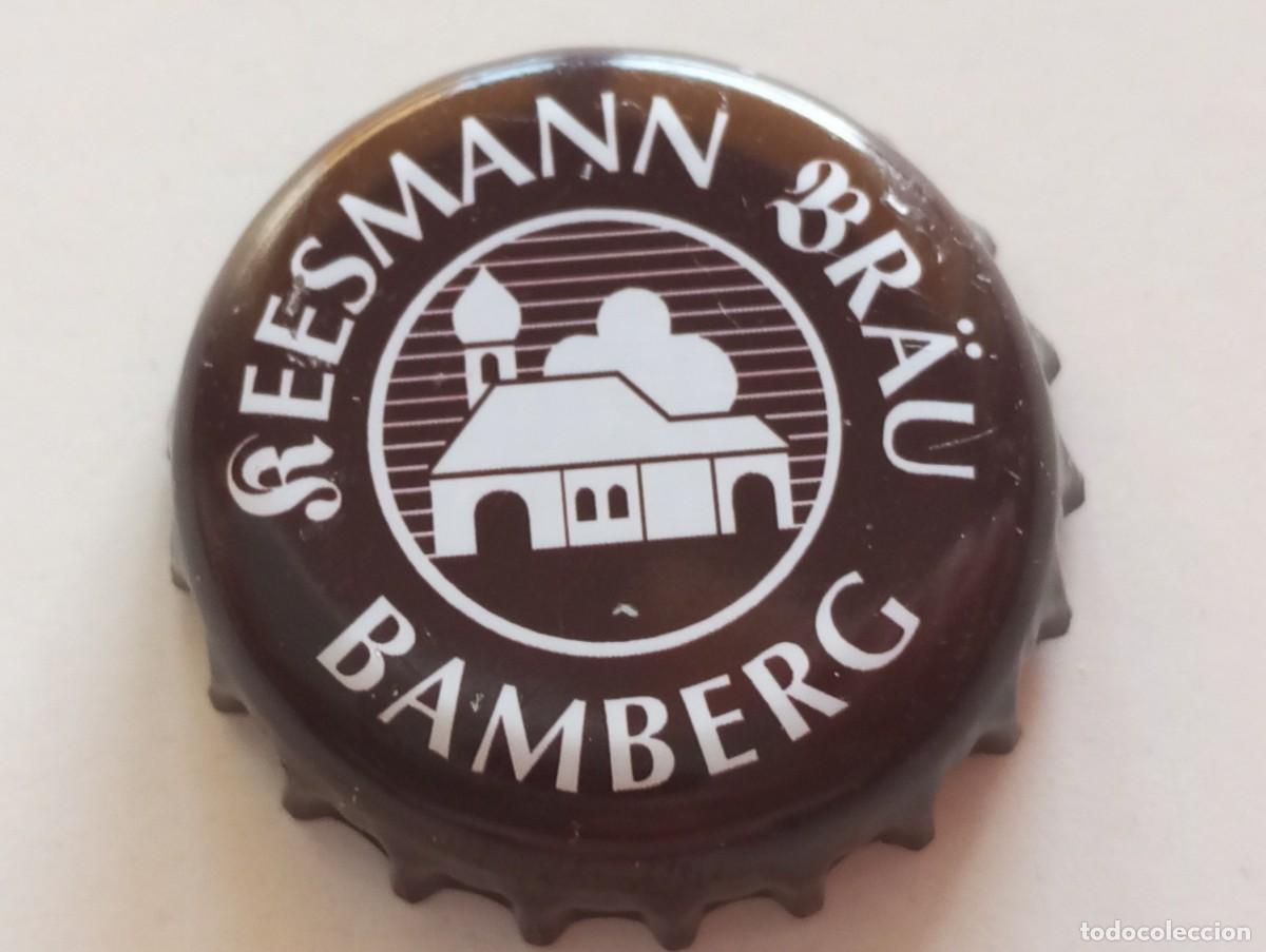 Coleccionismo de cervezas: Chapa tap&oacute;n corona de la cerveza alemana KEESMANN BR&Auml;U - BAMBERG