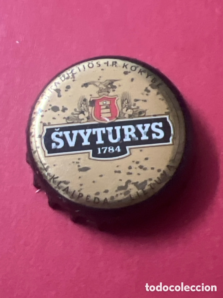 Colecionismo de cervejas: T4/X69/G2. CHAPA CERVEZA - LITUANIA - &Scaron;vyturys 1784 Tai, Ka Sugebame Geriausiai