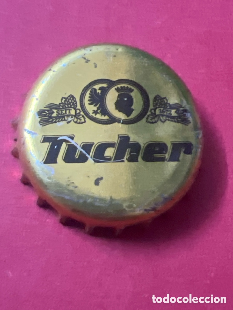 Collezionismo di birre: T4/X69/H3. CHAPA CERVEZA TUCHER