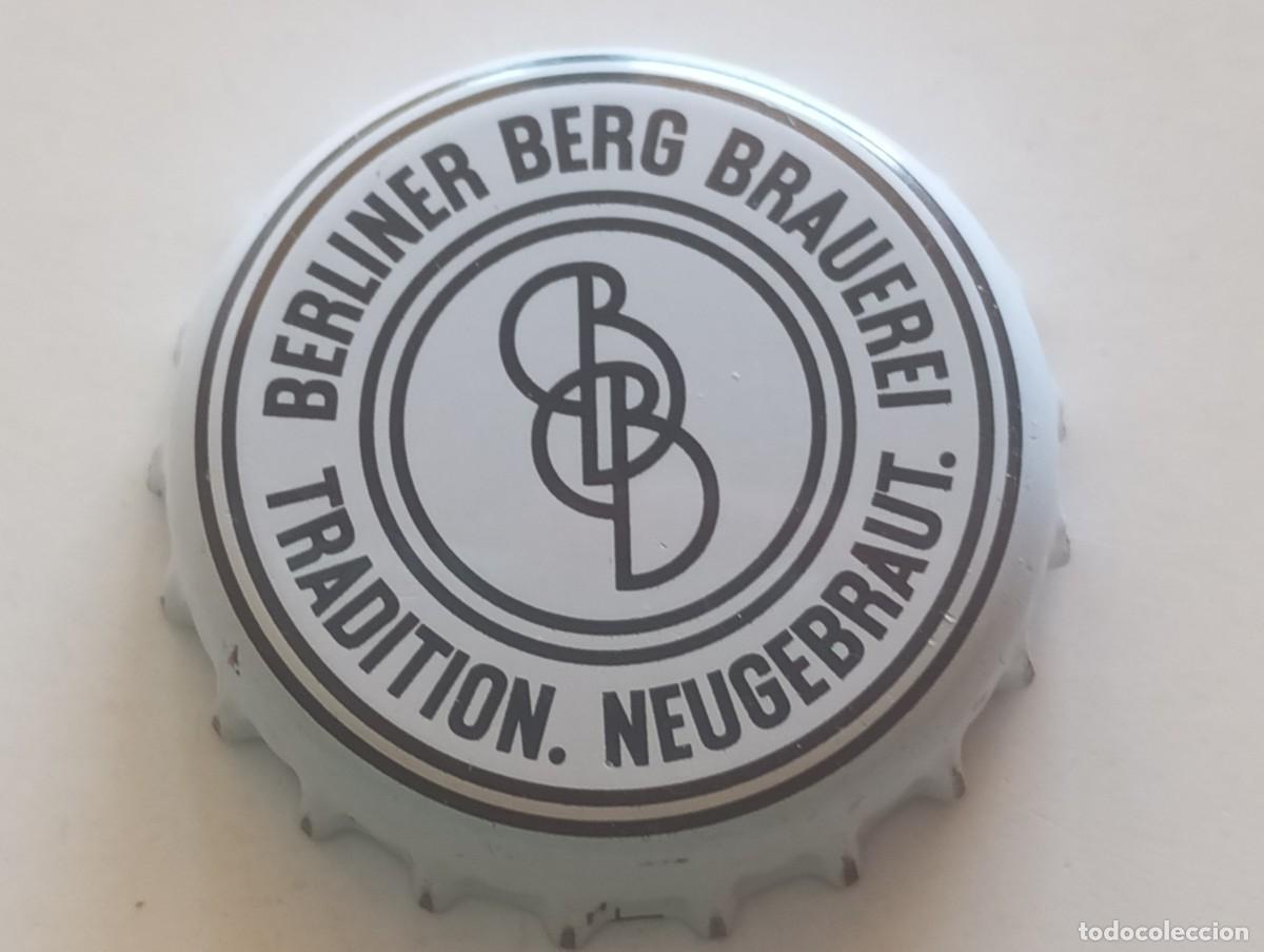 Coleccionismo de cervezas: Chapa tap&oacute;n corona de la cerveza alemana BERLINER BERG BRAUEREI - TRADITION NEUGEBRAUT