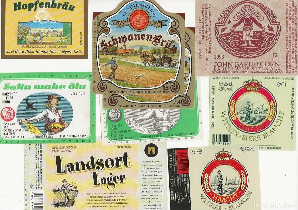 Coleccionismo de cervezas: LOTE TEMATICO: LA SIEMBRA