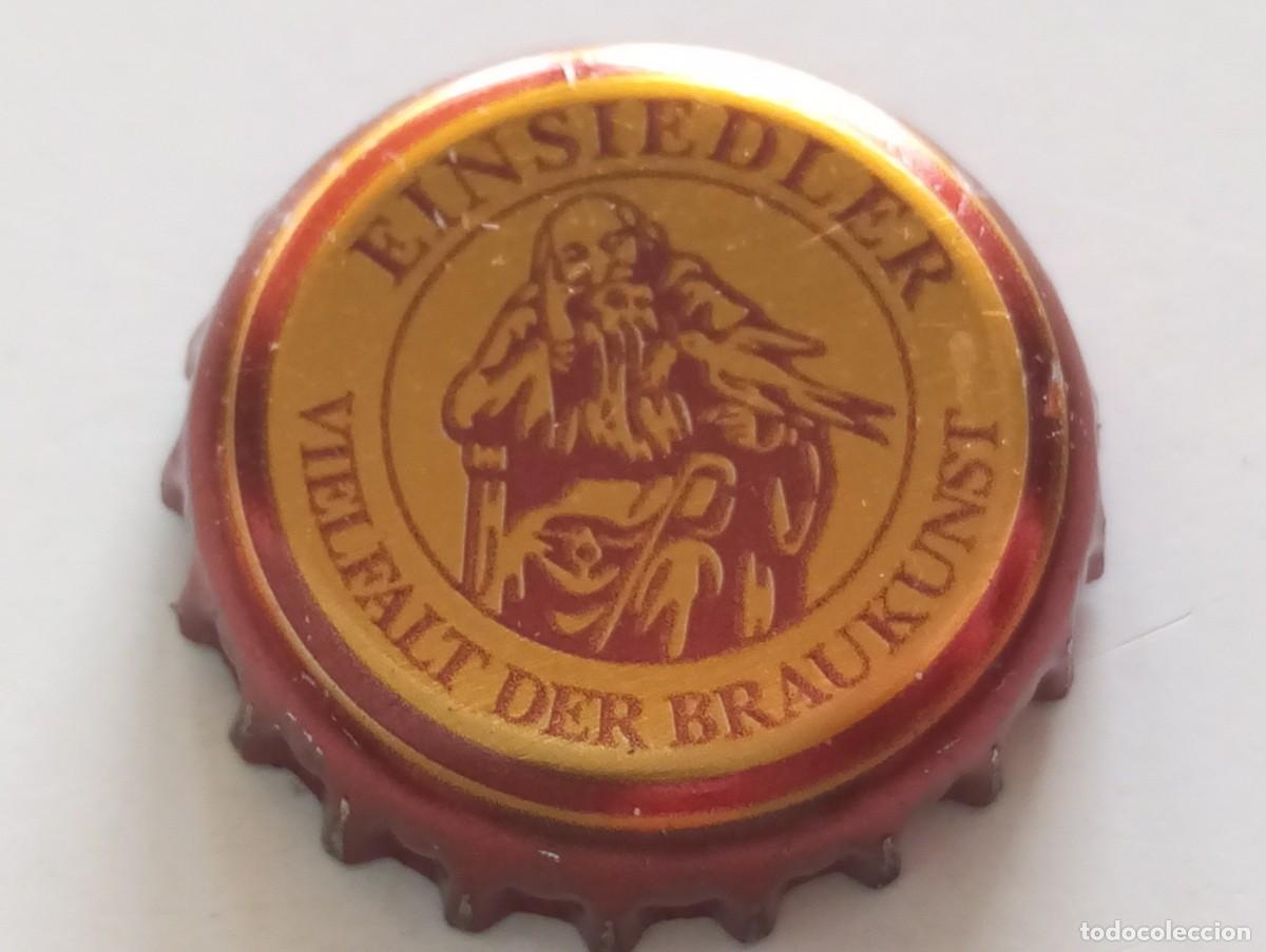 Sammeln von Brauereiartikeln: Chapa tap&oacute;n corona de la cerveza alemana EINSIEDLER VIELFALT DER BRAUKUNST