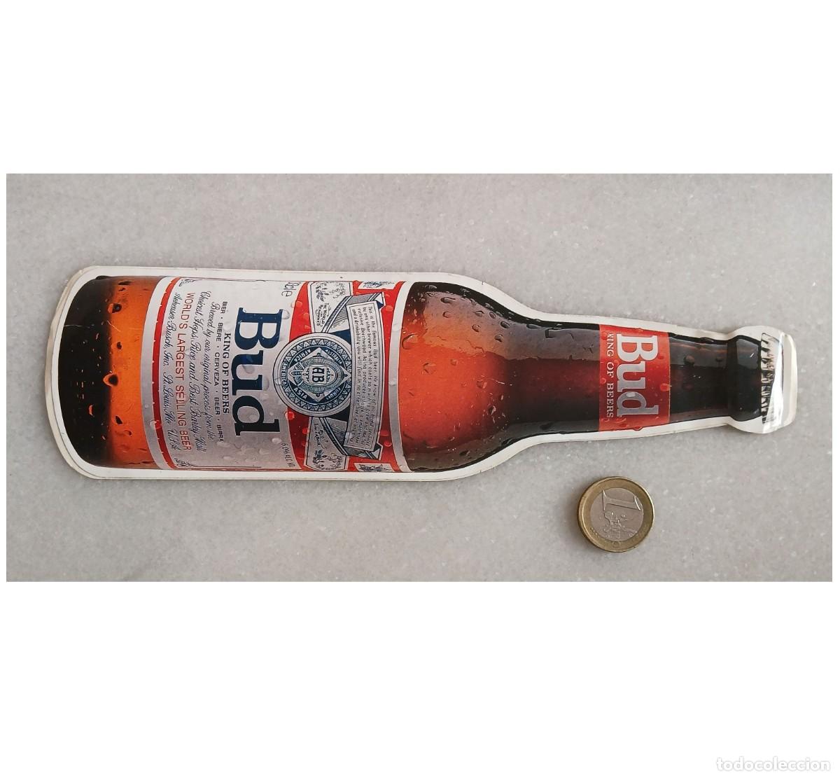 Coleccionismo de cervezas: Pegatina de cerveza de la marca Bud - Foto 1