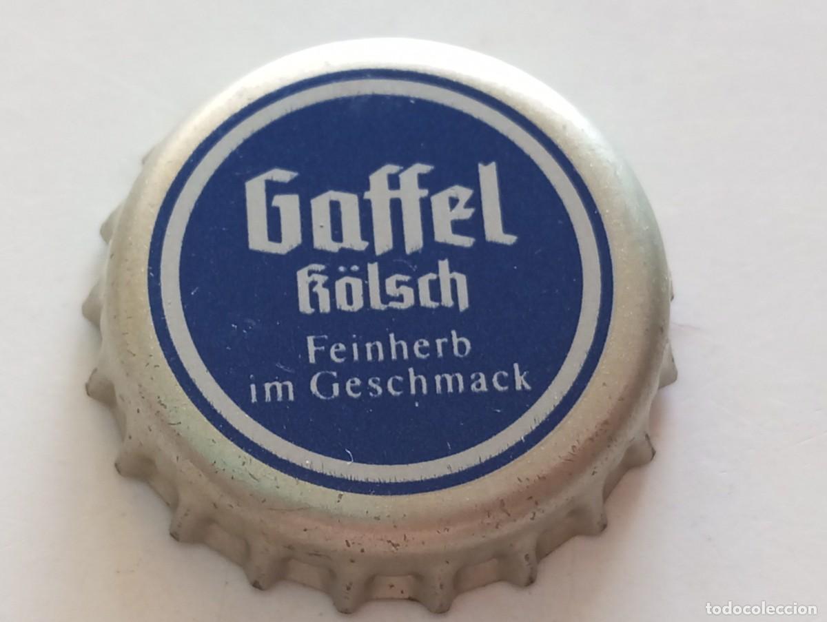 Coleccionismo de cervezas: Chapa tap&oacute;n corona de la cerveza alemana GAFFEL K&Ouml;LSCH FEINHERB IM GESCHMACK