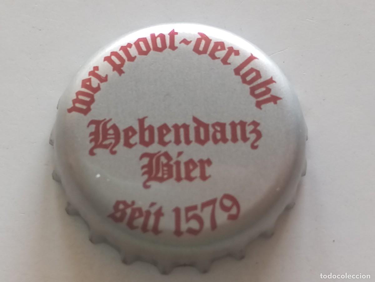 Coleccionismo de cervezas: Chapa tap&oacute;n corona de la cerveza alemana HEBENDANZ BIER SEIT 1579