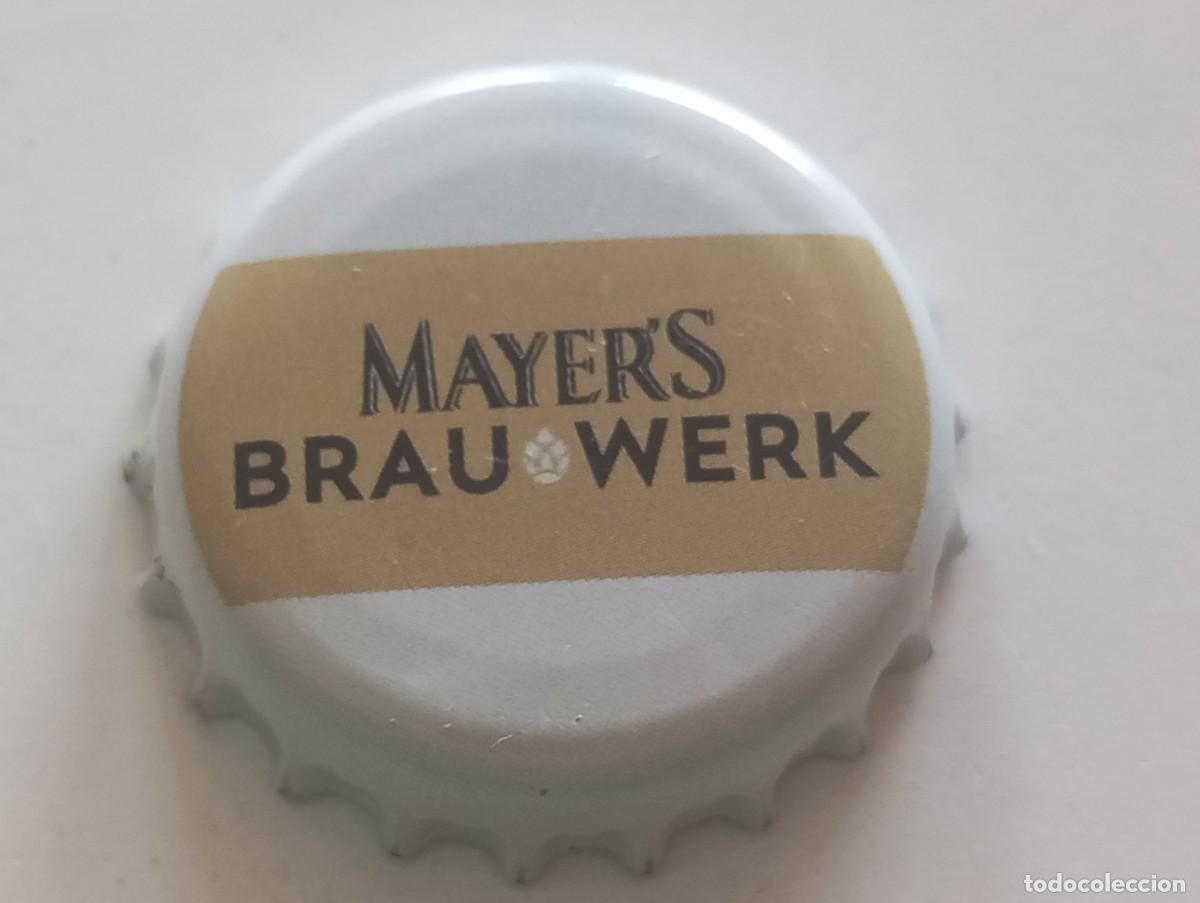 Coleccionismo de cervezas: Chapa tap&oacute;n corona de la cerveza alemana MAYER'S BRAU WERK
