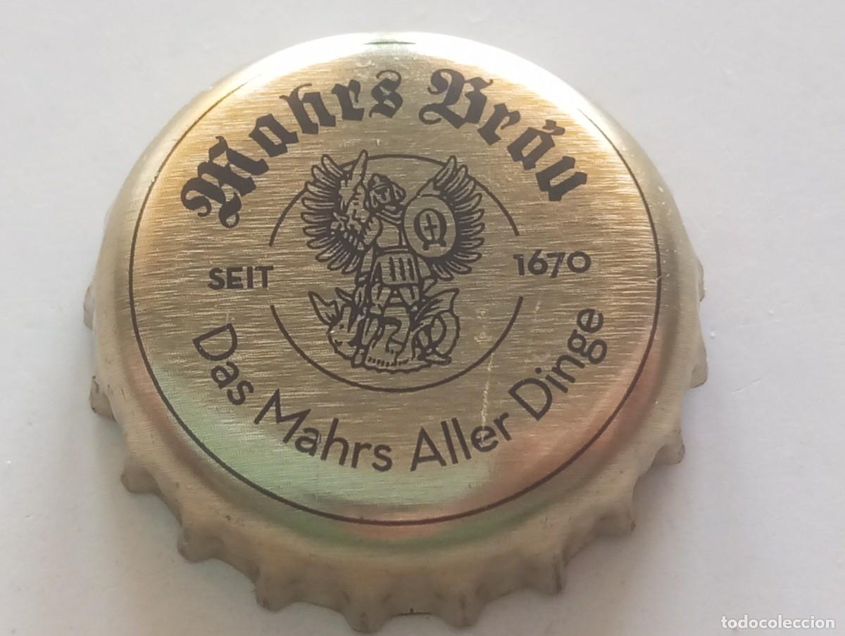 Coleccionismo de cervezas: Chapa tap&oacute;n corona de la cerveza alemana MAHRS BR&Auml;U DAS MAHRS ALLER DINGE SEIT 1670