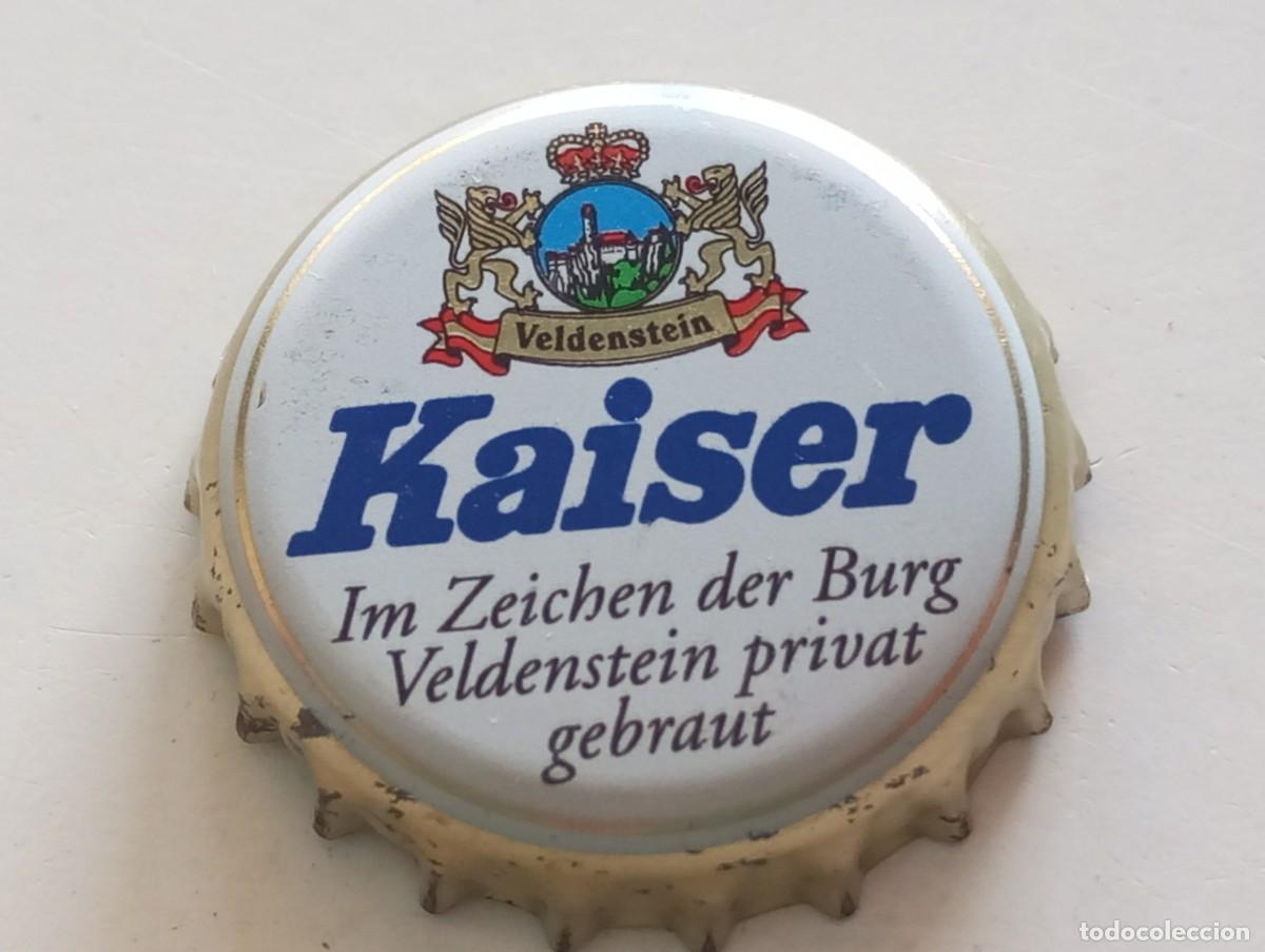 Coleccionismo de cervezas: Chapa tap&oacute;n corona de la cerveza alemana KAISER - VELDENSTEIN