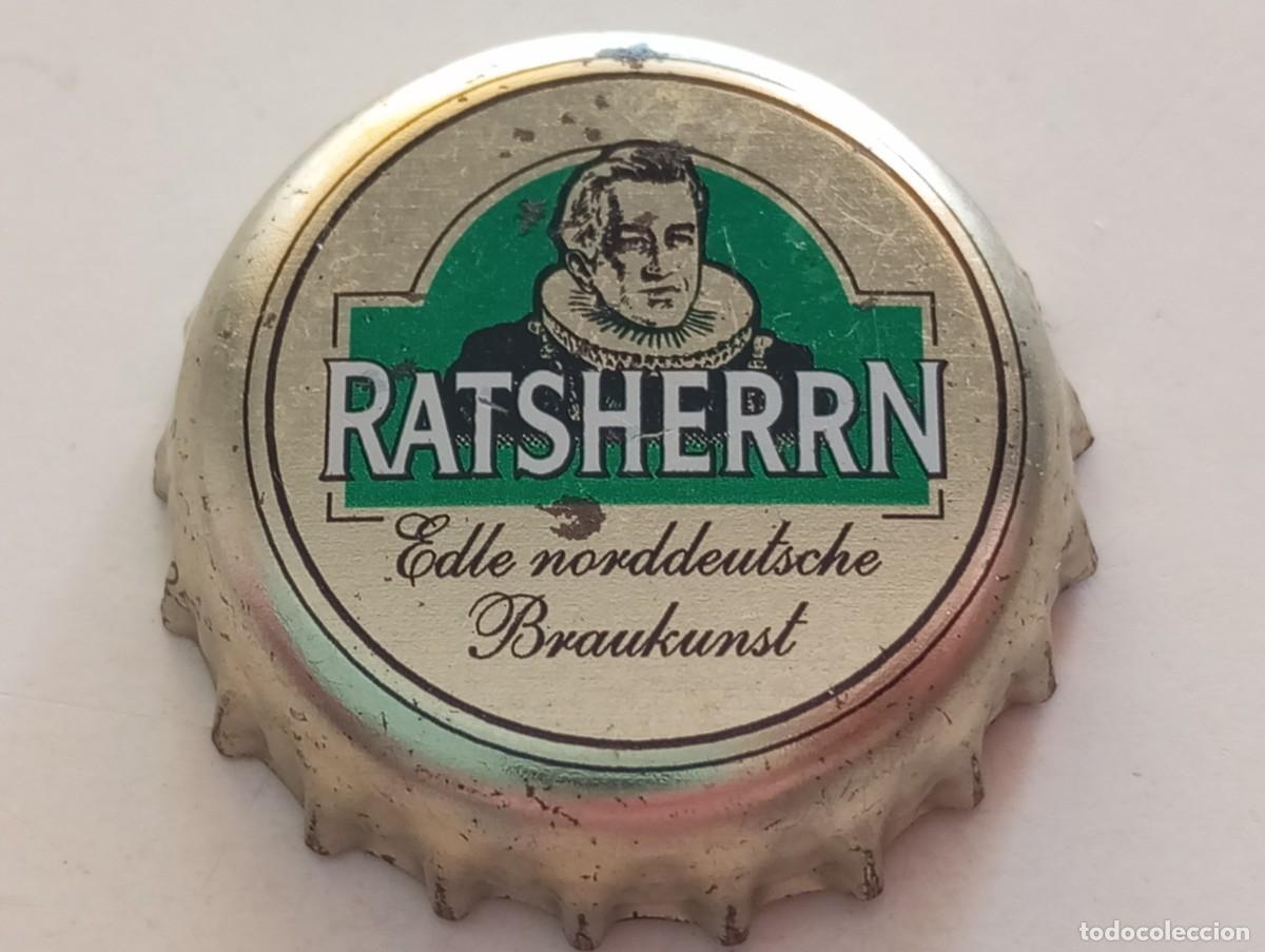 Coleccionismo de cervezas: Chapa tap&oacute;n corona de la cerveza alemana RATSHERRN EDLE NORDDEUTSCHE BRAUNKUNST