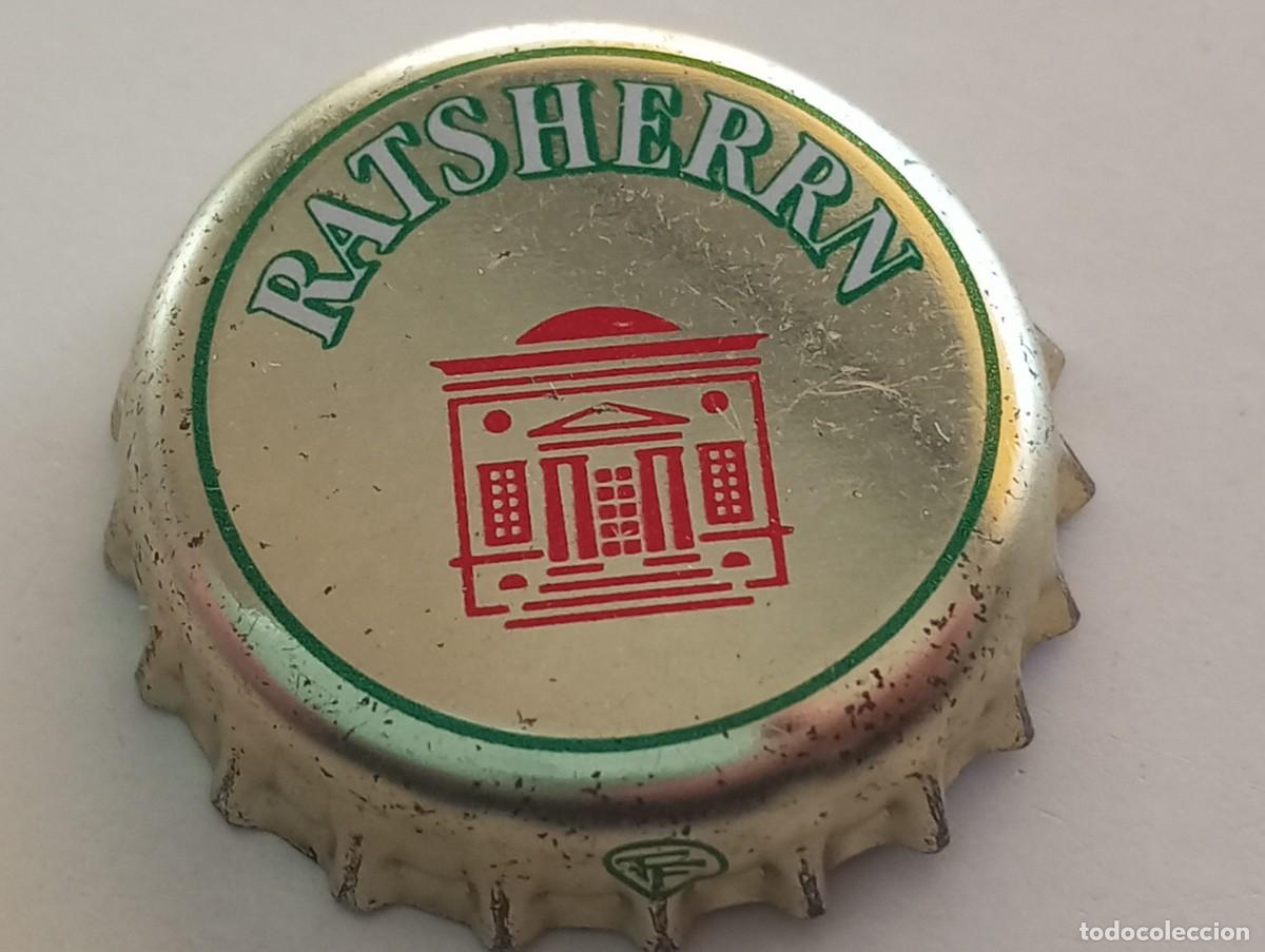 Coleccionismo de cervezas: Chapa tap&oacute;n corona de la cerveza alemana RATSHERRN