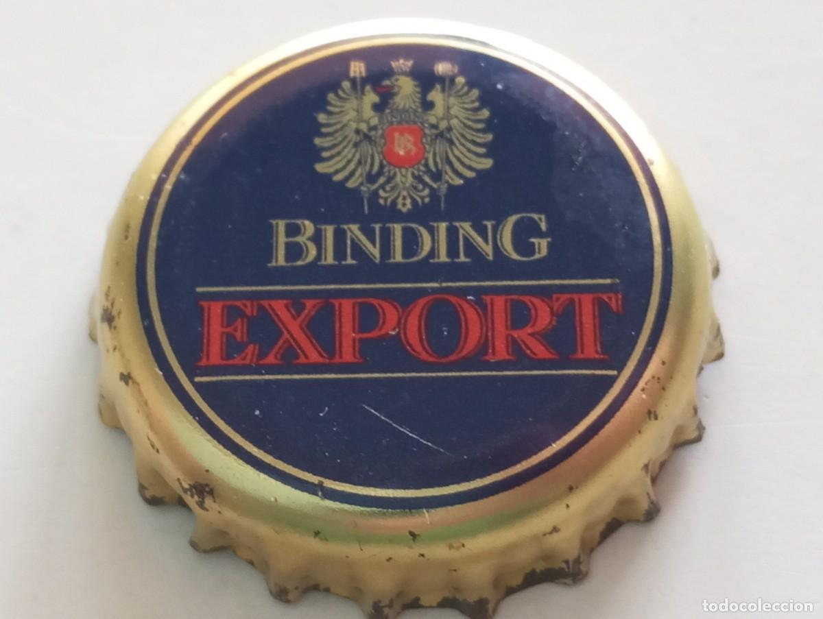Coleccionismo de cervezas: Chapa tap&oacute;n corona de la cerveza alemana BINDING EXPORT