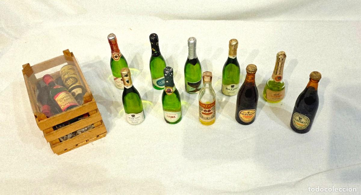 Coleccionismo de cervezas: 16 bottigliette Mignon -Vini e birra - anni 70 - Foto 2