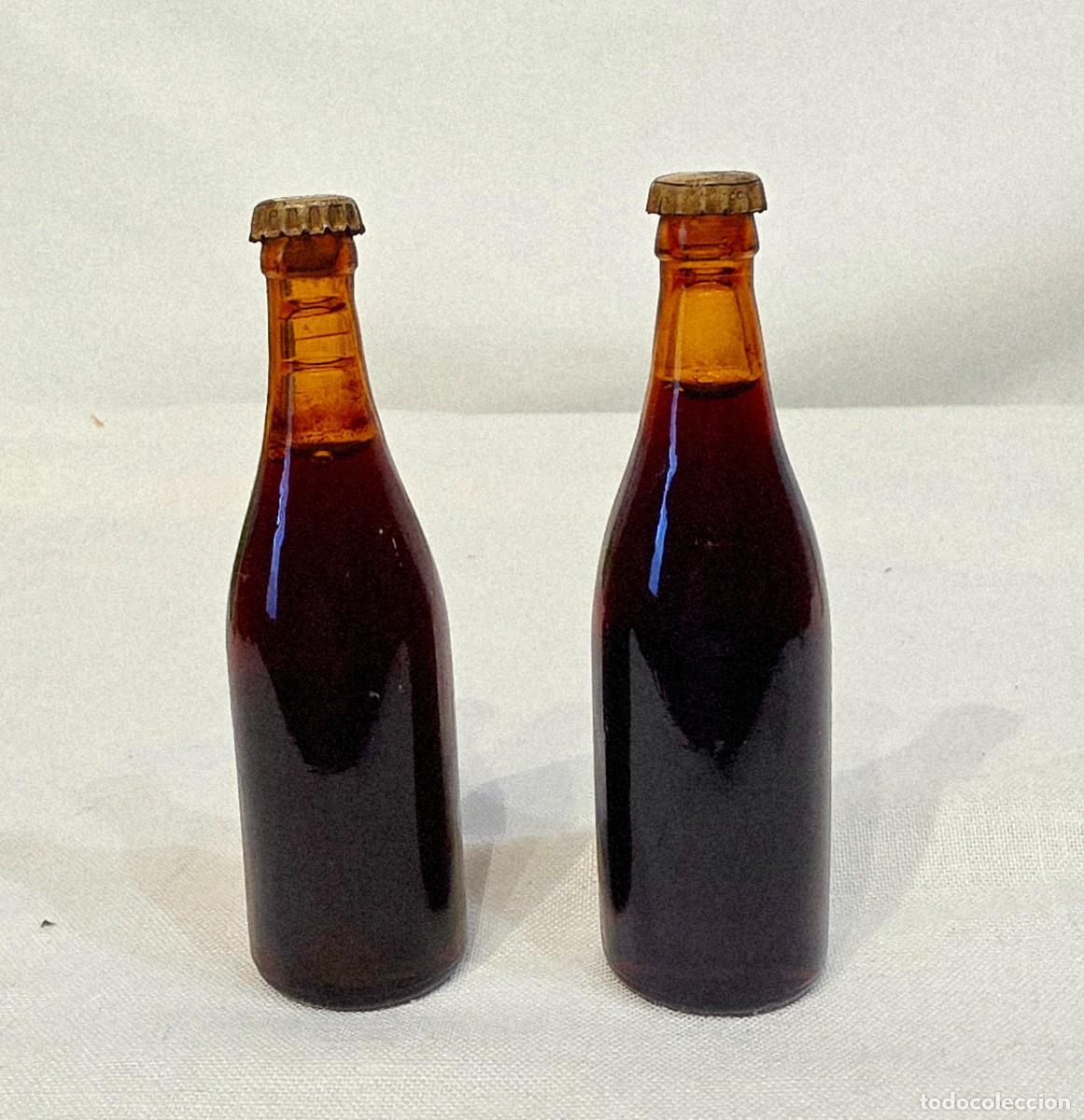Coleccionismo de cervezas: 16 bottigliette Mignon -Vini e birra - anni 70 - Foto 5