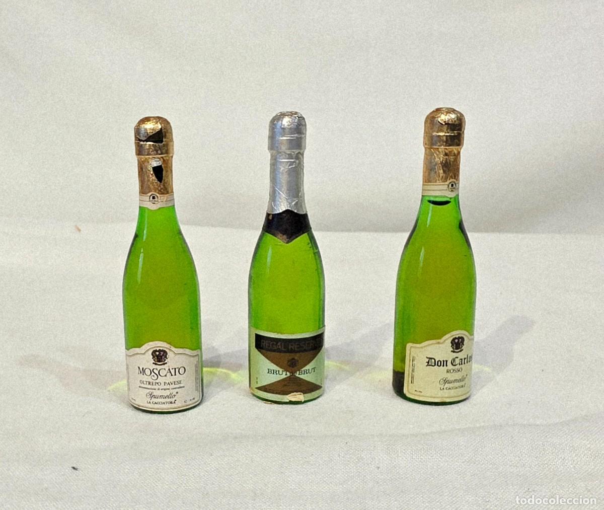 Coleccionismo de cervezas: 16 bottigliette Mignon -Vini e birra - anni 70 - Foto 10