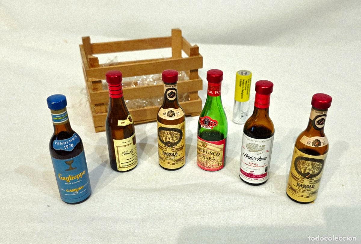 Coleccionismo de cervezas: 16 bottigliette Mignon -Vini e birra - anni 70 - Foto 13