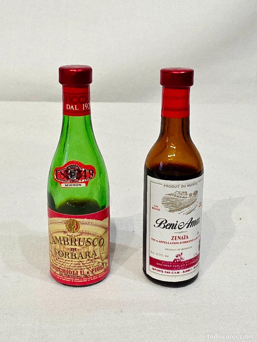 Coleccionismo de cervezas: 16 bottigliette Mignon -Vini e birra - anni 70 - Foto 16